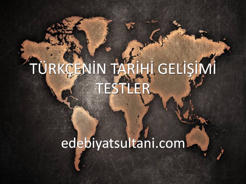 turk dilinin tarihi gelisimi test 1 edebiyat sultani